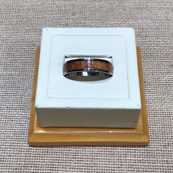 Alamea Titanium Koa Wood Ring